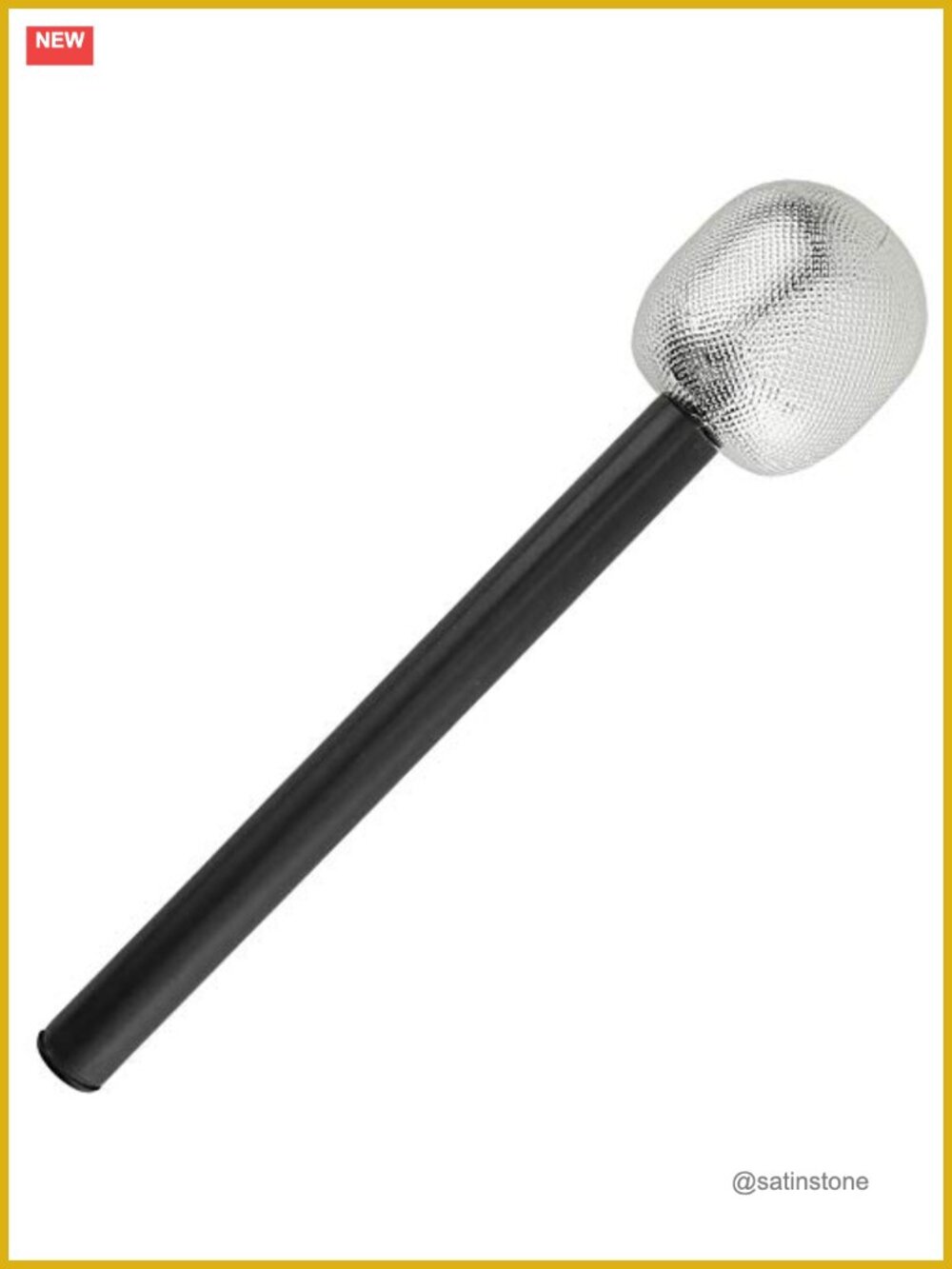 Skeleteen Rock Star Microphone Costume Prop - Kids Pretend Play Toy 2 Pack